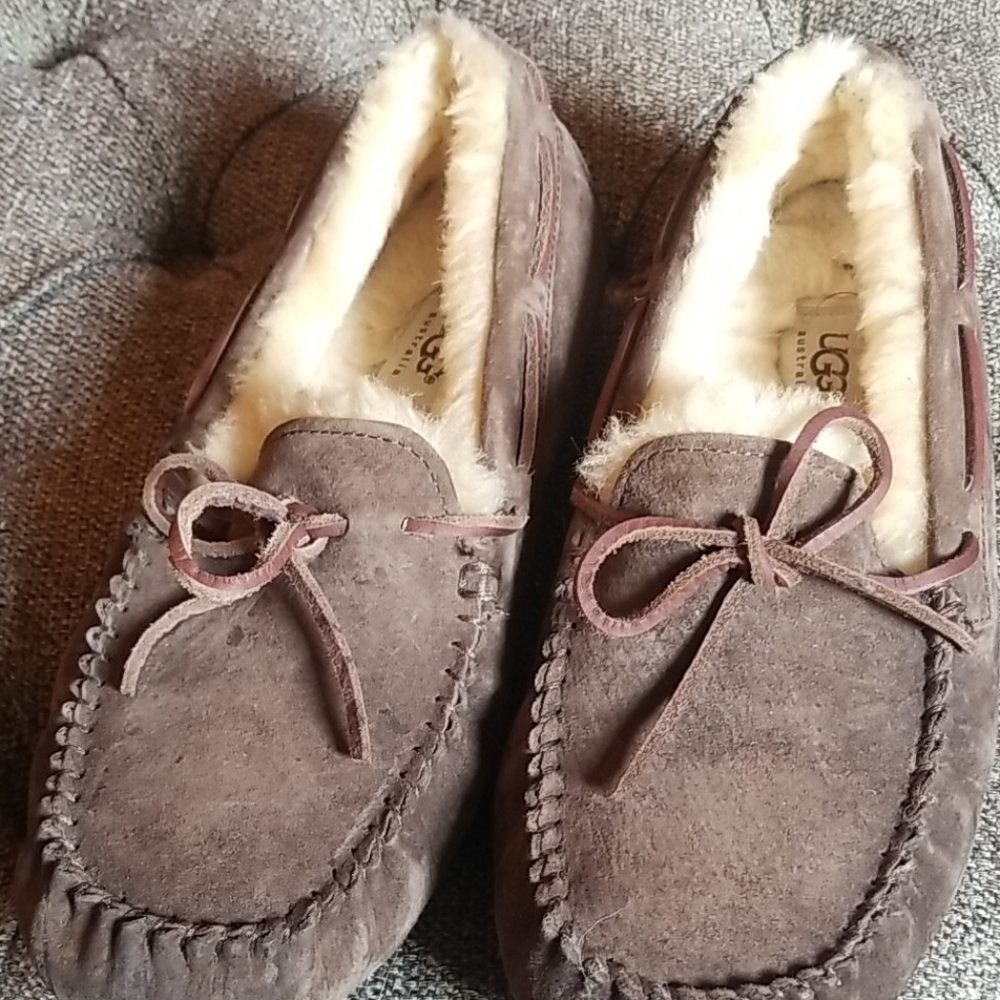 Brown ugg moccasin